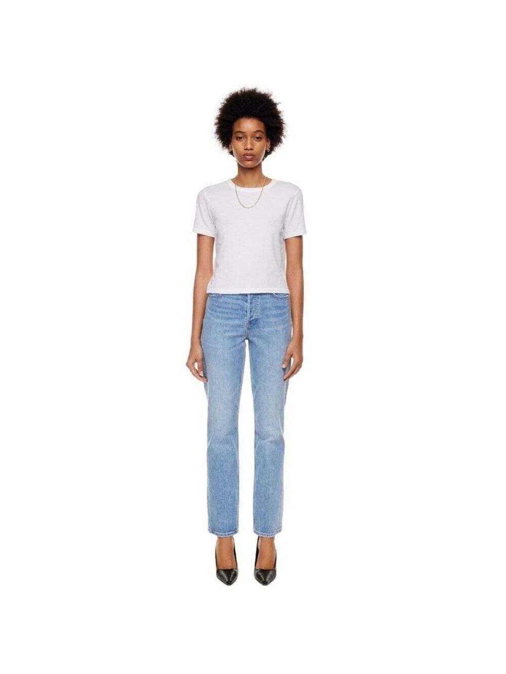 Aritzia Denim Forum The Arlo High Rise Straight 30L Blue Jeans Size 25